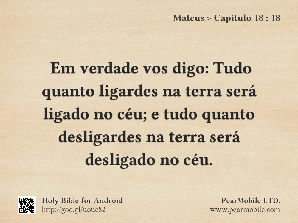 Mateus, Capítulo 18:18
